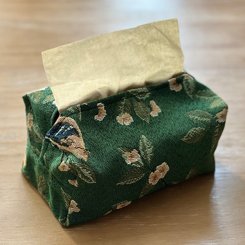 Floral Fabric Tissue Holder