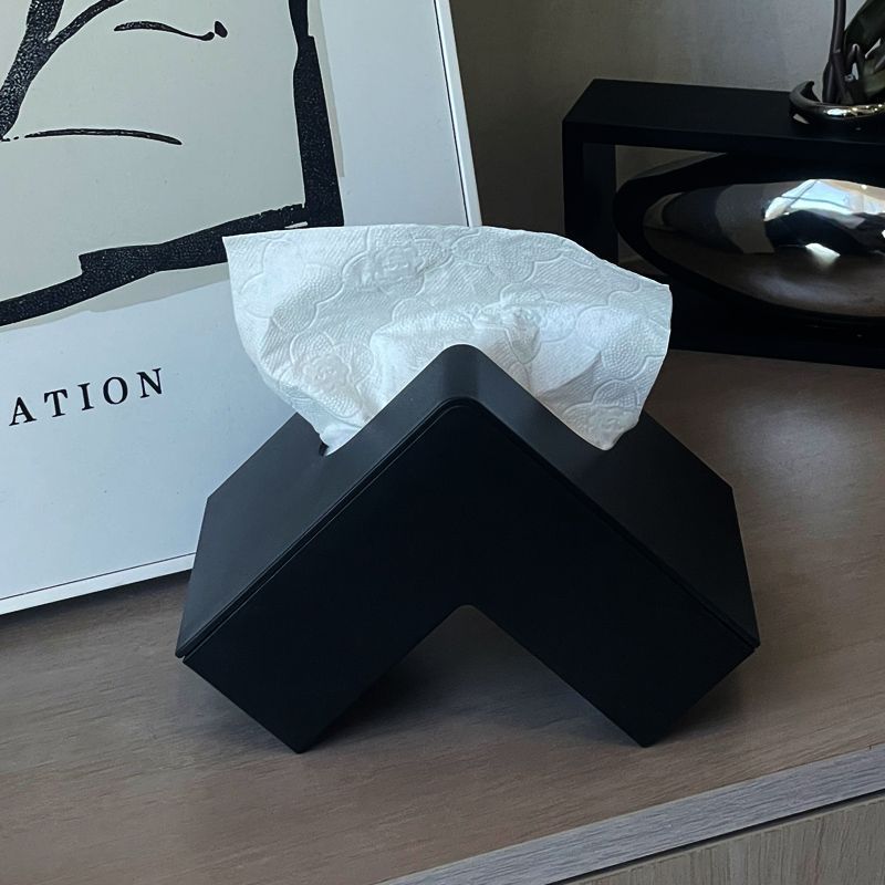 L-Shape Plastic Tissue Box