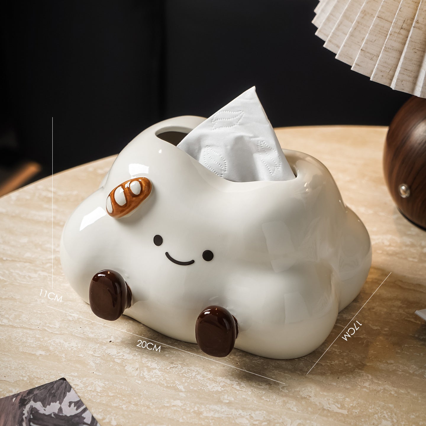 Cloud Ceramic Tissue Box