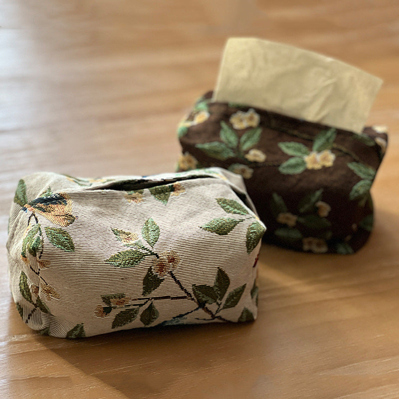 Floral Fabric Tissue Holder