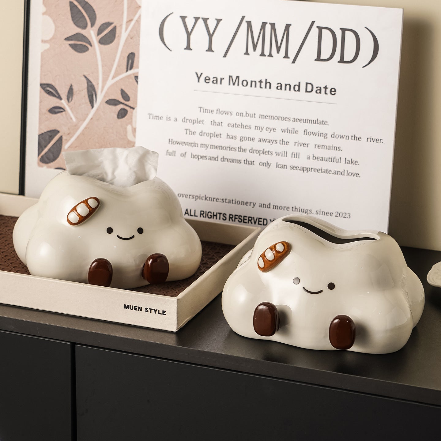 Cloud Ceramic Tissue Box