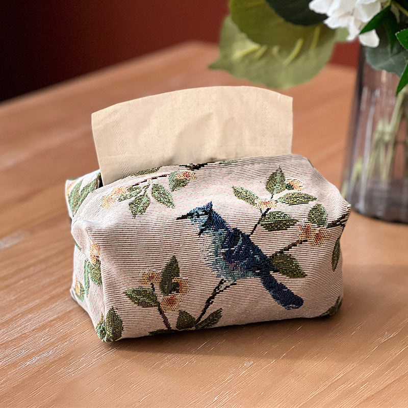 Floral Fabric Tissue Holder