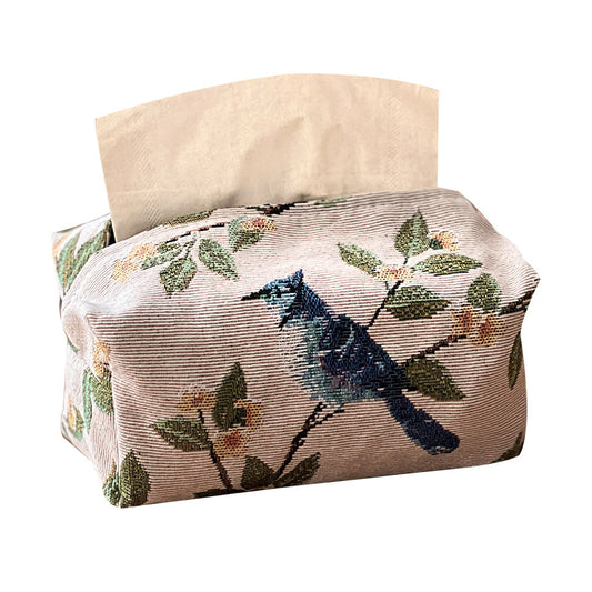 Floral Fabric Tissue Holder