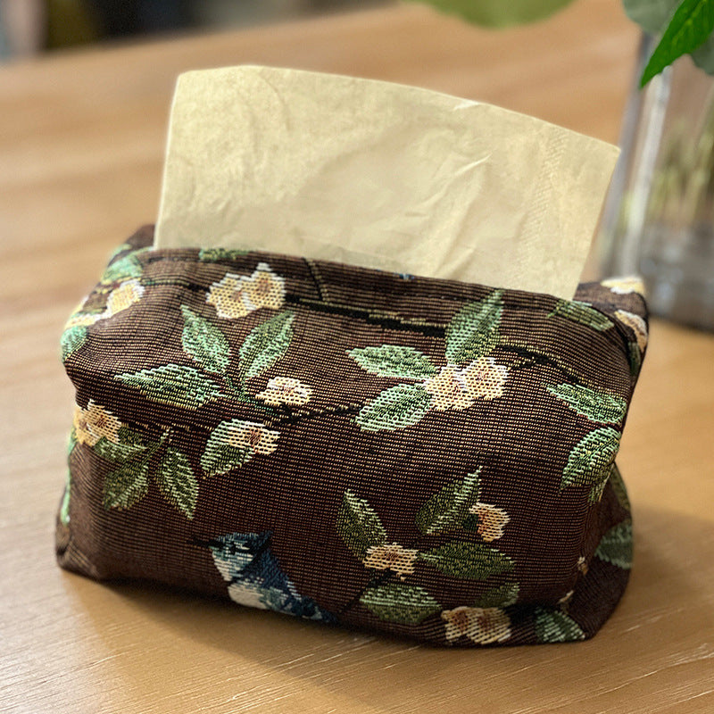 Floral Fabric Tissue Holder