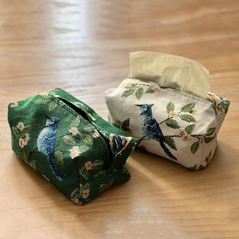 Floral Fabric Tissue Holder